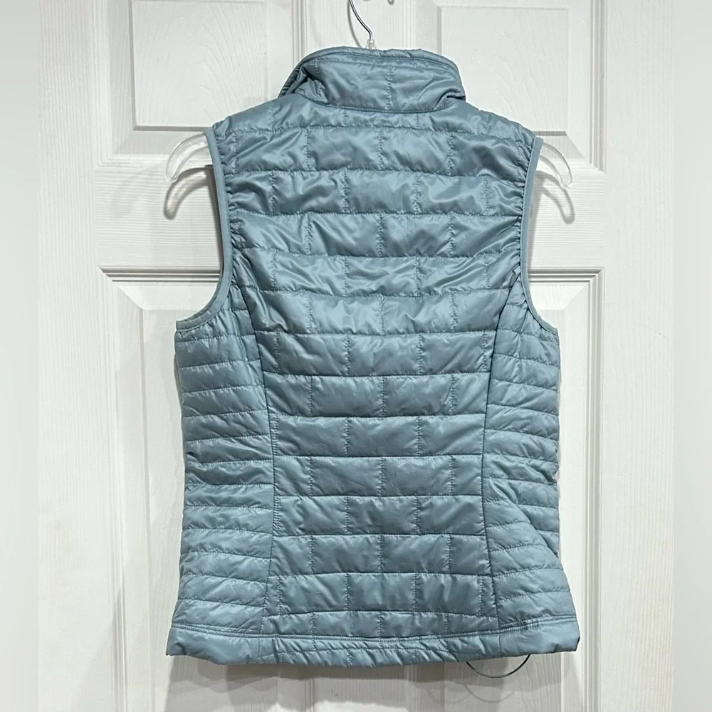 Patagonia Women’s Small Nano Puff Insulated Vest Thermal Blue NWT Puffy